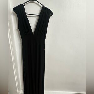 Veronica M Classic Black Maxi Dress